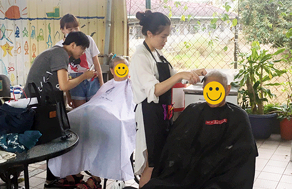 時尚系服務迦南養護院院友義剪新造型